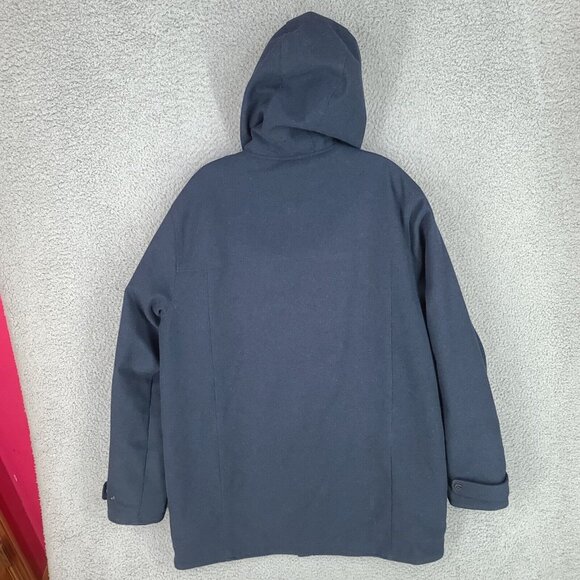 Merrell Jacket Mens Large Opti Warm Parka Coat Hooded Full Zip Blue - Picture 2 of 16